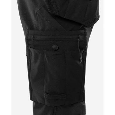 Fristads Craftsman Lightweight Ripstop 4-Way-Stretch Holster Pocket Pirate Trousers - 2600 GLWS Black Detail3#colour_black