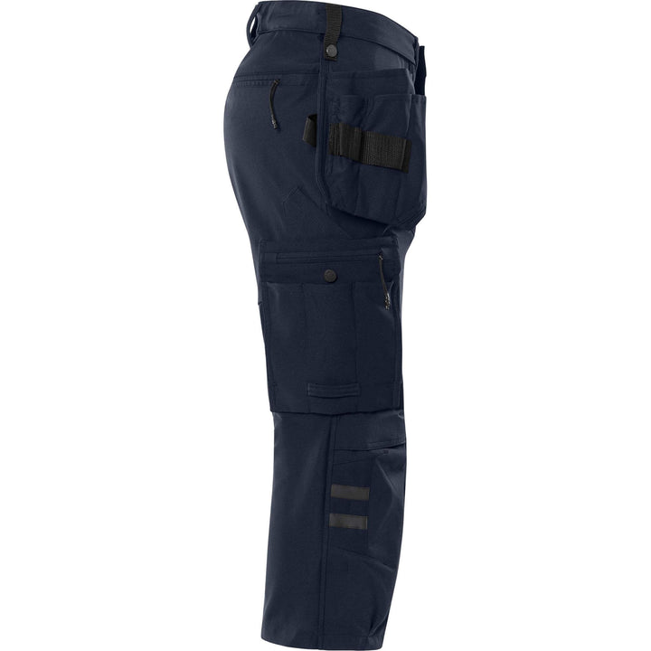 Fristads Craftsman Lightweight Ripstop 4-Way-Stretch Holster Pocket Pirate Trousers - 2600 GLWS Dark Navy Back3#colour_dark-navy
