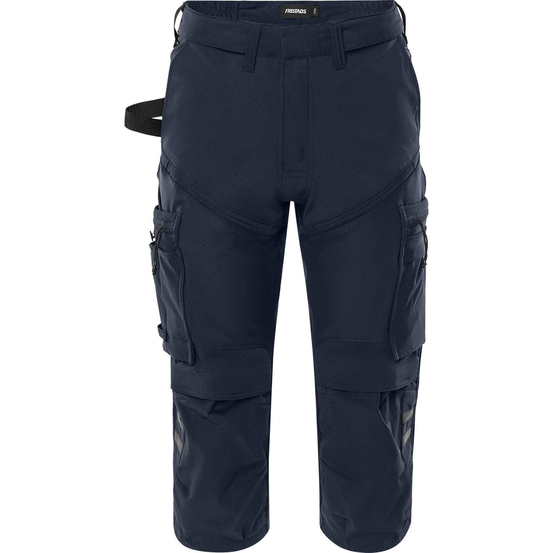 Fristads Craftsman Lightweight Ripstop 4-Way-Stretch Holster Pocket Pirate Trousers - 2600 GLWS Dark Navy Front2#colour_dark-navy