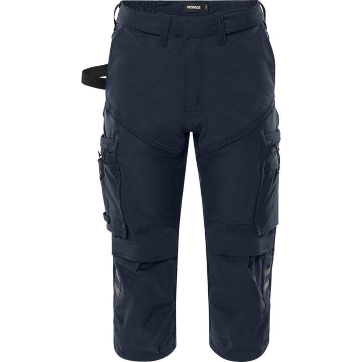 Fristads Craftsman Lightweight Ripstop 4-Way-Stretch Holster Pocket Pirate Trousers - 2600 GLWS Dark Navy Front2#colour_dark-navy
