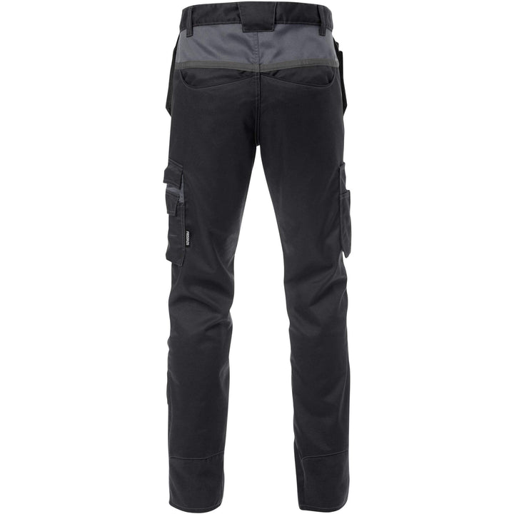 Fristads Craftsman Mechanical Stretch Holster Pocket Trousers - 2595 STFP Black/Grey Back1#colour_black-grey