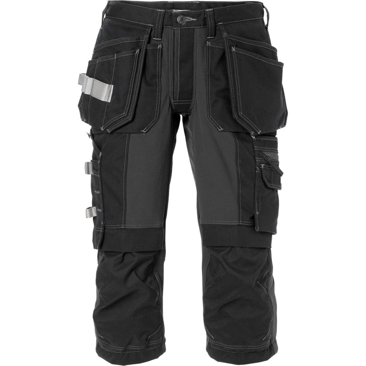 Fristads Craftsman Stretch Holster Pocket Pirate Trousers - 2531 CYD Black Front1#colour_black