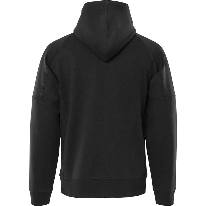 Fristads Double Face Fabric Hooded Sweatshirt Jacket - 7831 GKI Black Back1#colour_black