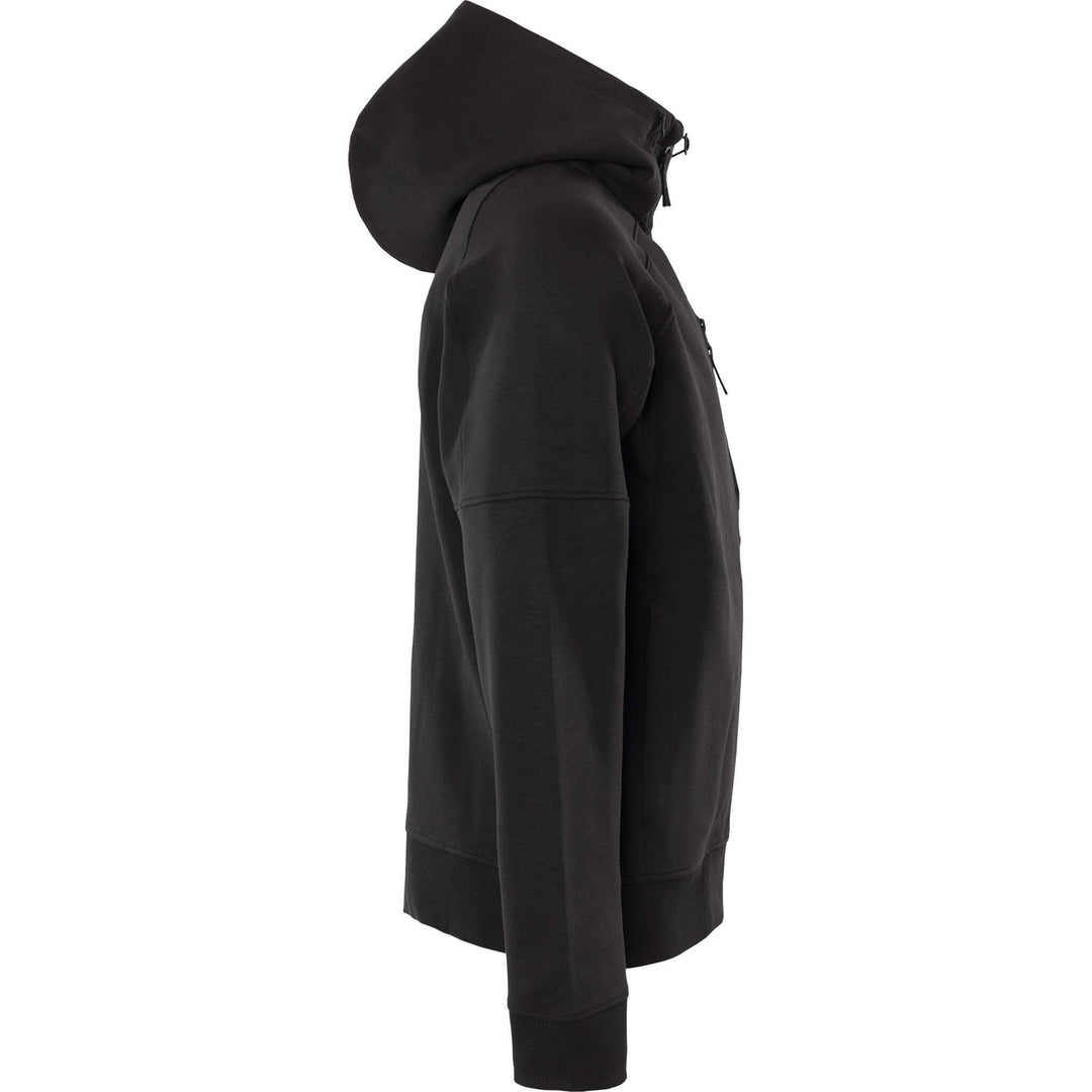 Fristads Double Face Fabric Hooded Sweatshirt Jacket - 7831 GKI Black Back3#colour_black