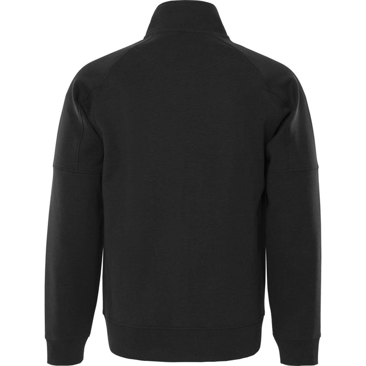 Fristads Double Face Fabric Sweatshirt Jacket - 7830 GKI Black Back1#colour_black