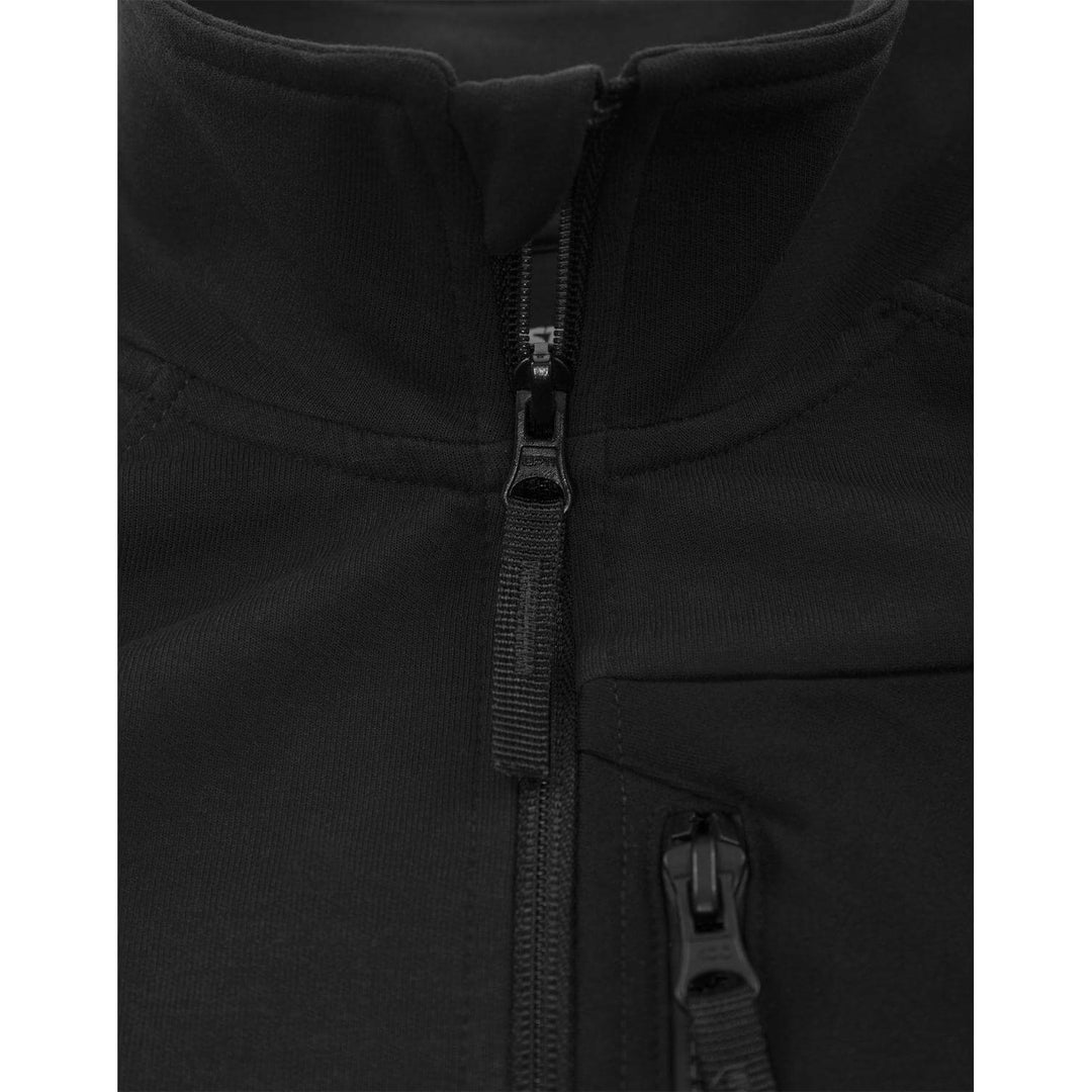 Fristads Double Face Fabric Sweatshirt Jacket - 7830 GKI Black Detail1#colour_black