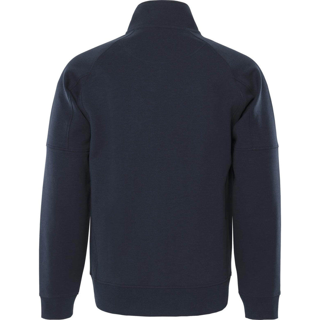 Fristads Double Face Fabric Sweatshirt Jacket - 7830 GKI Dark Navy Back1#colour_dark-navy