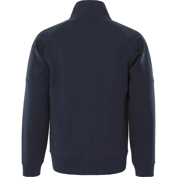 Fristads Double Face Fabric Sweatshirt Jacket - 7830 GKI Dark Navy Back1#colour_dark-navy