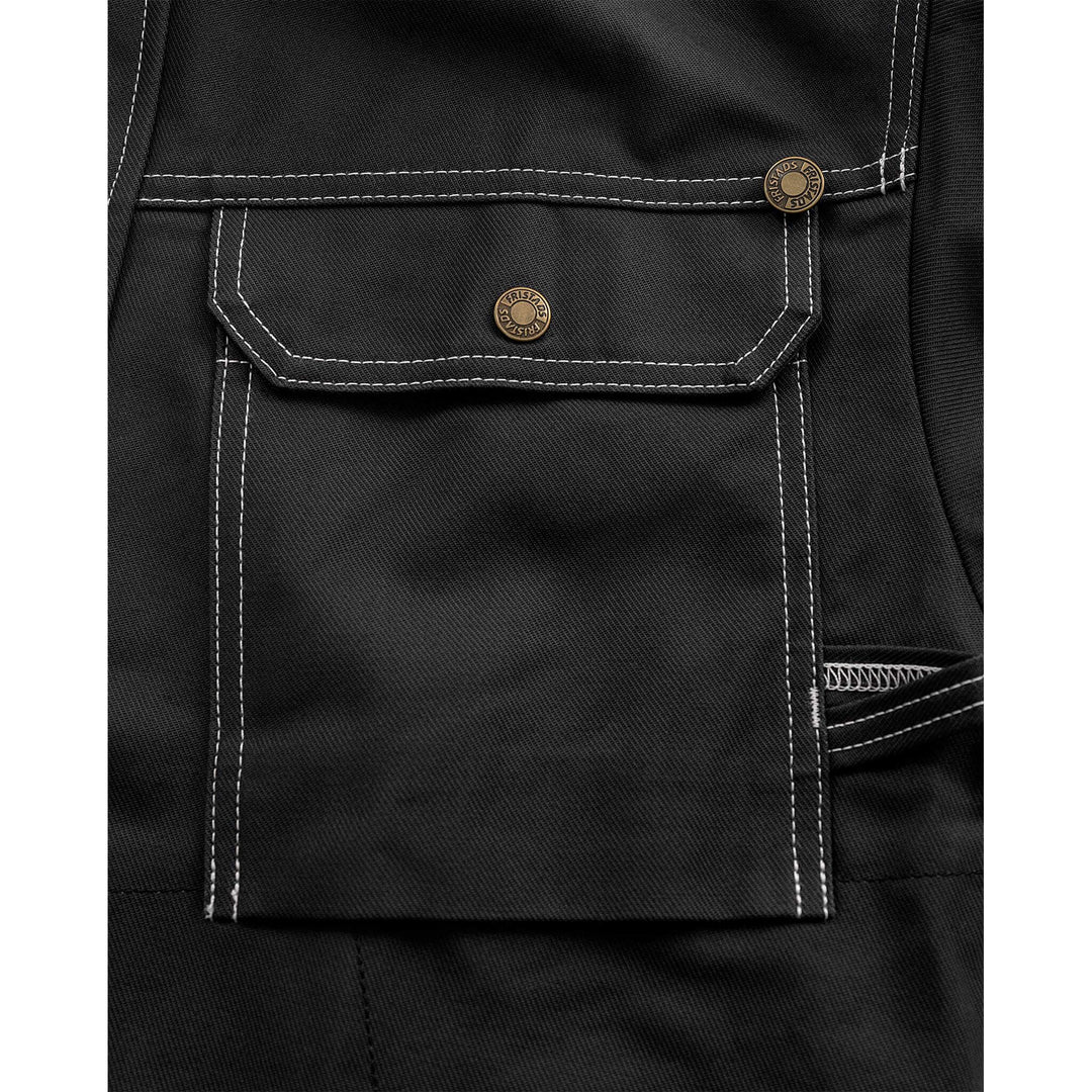 Fristads Durable Cotton Jacket - 447 FAS Black Detail1#colour_black