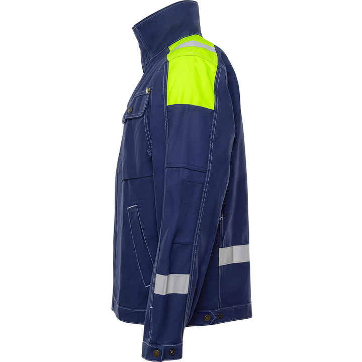 Fristads Durable Cotton Jacket - 447 FAS Dark Blue Back2#colour_dark-blue