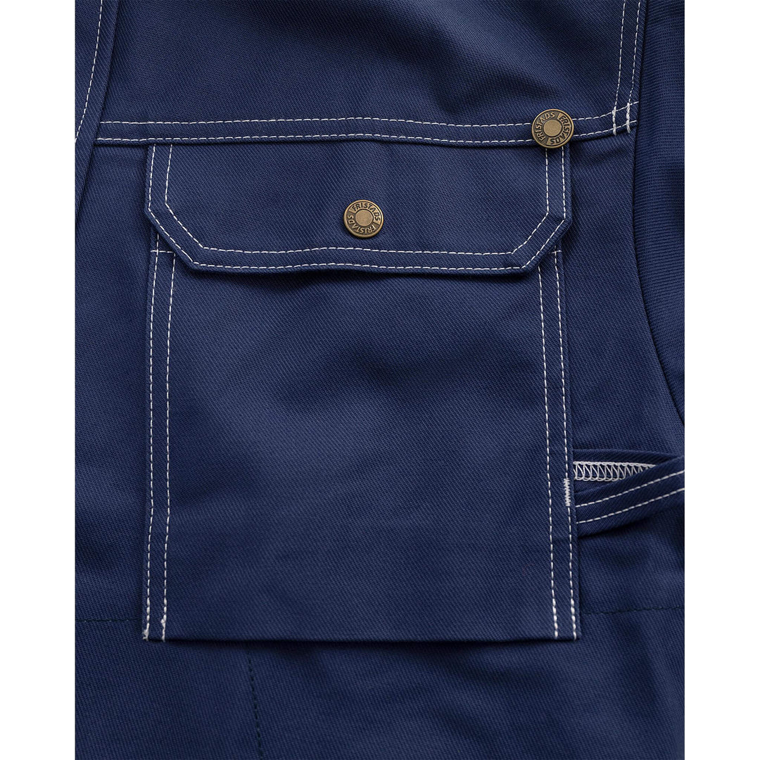 Fristads Durable Cotton Jacket - 447 FAS Dark Blue Detail1#colour_dark-blue