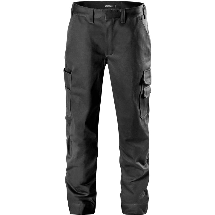 Fristads Durable Cotton Trousers - 280 KC Black Front1#colour_black
