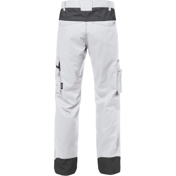 Fristads Durable Lightweight Mechanical Stretch Trousers - 2555 STFP White/Grey Back1#colour_white-grey