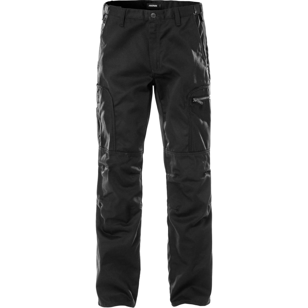 Fristads Durable Service Trousers - 232 LUXE Black Front1#colour_black
