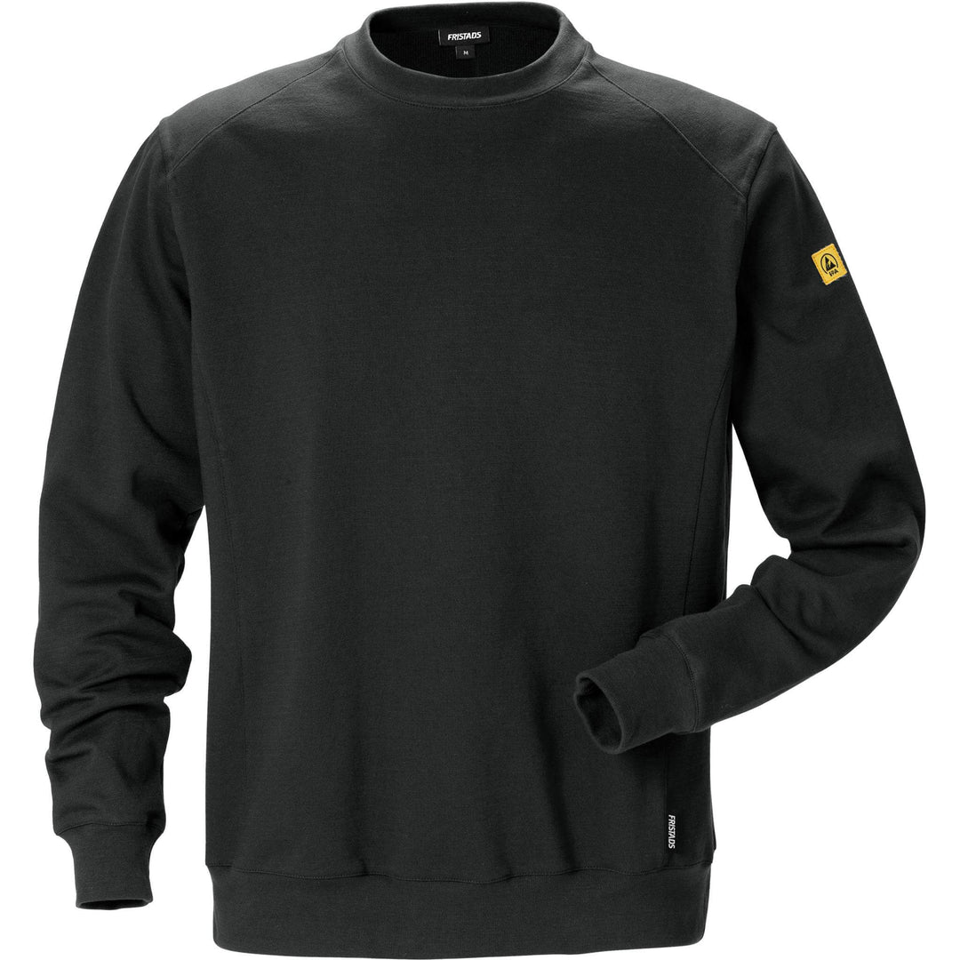 Fristads ESD Sweatshirt - 7083 XSM Black Front1#colour_black