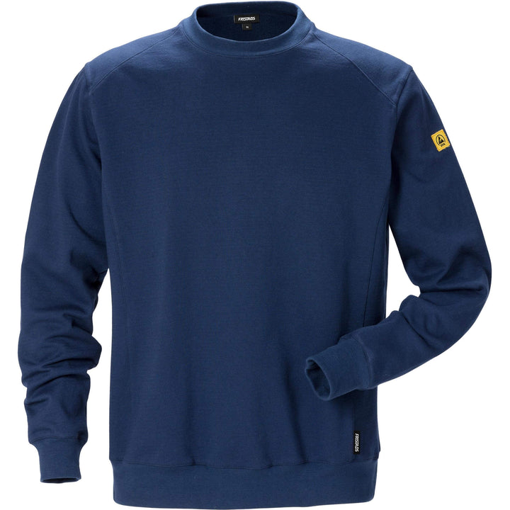 Fristads ESD Sweatshirt - 7083 XSM Navy Front1#colour_navy