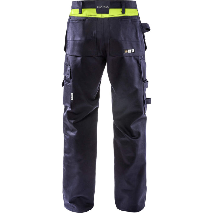 Fristads Flame Retardant Arc and Multi-Protective Craftsman Holster Pockeet Trousers - 2030 FLAM Navy Back1#colour_navy