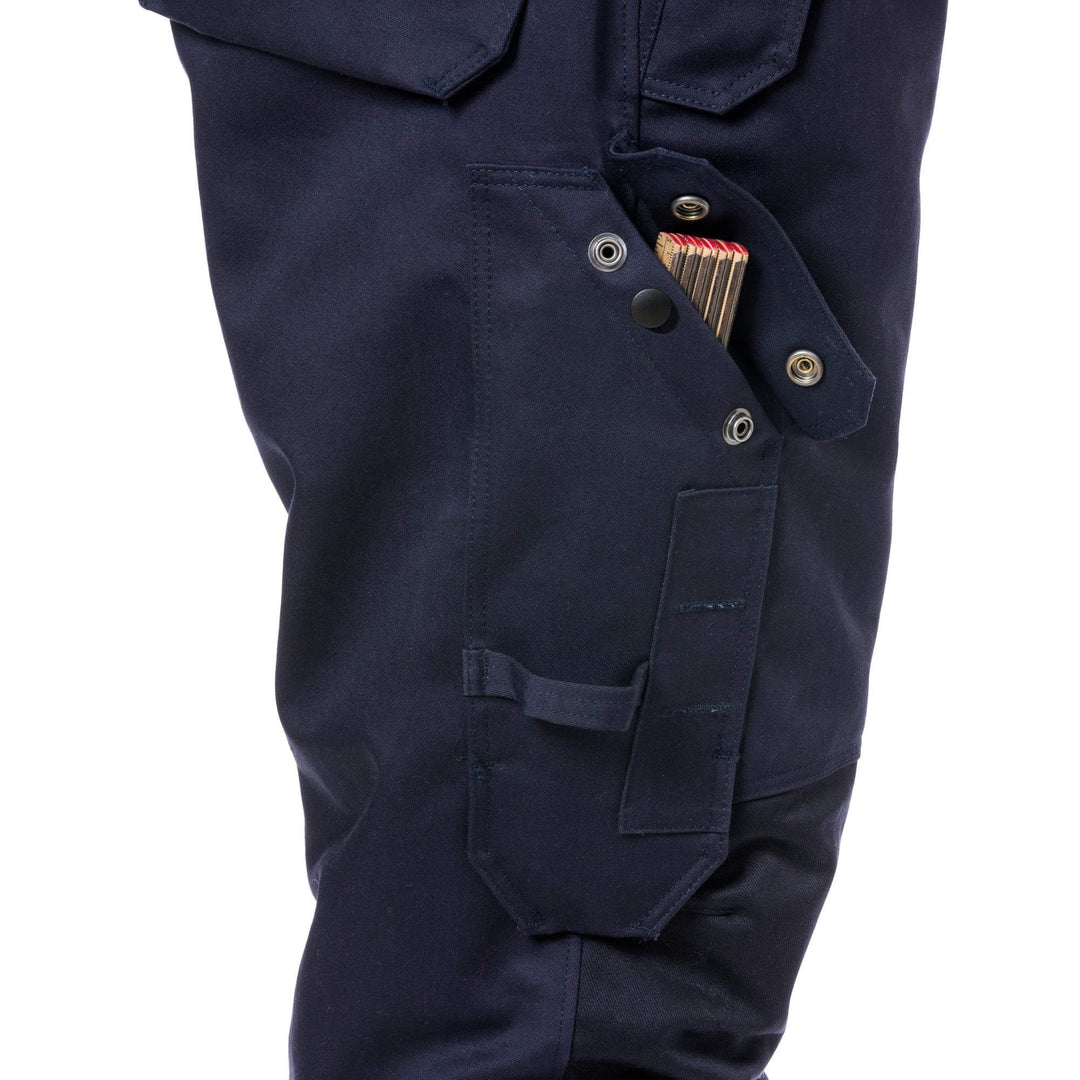 Fristads Flame Retardant Arc and Multi-Protective Hi-Vis Insulated Winter Coverall Class 3 - 8088 FLAM Hi-Vis Yellow/Navy Detail1#colour_hi-vis-yellow-navy