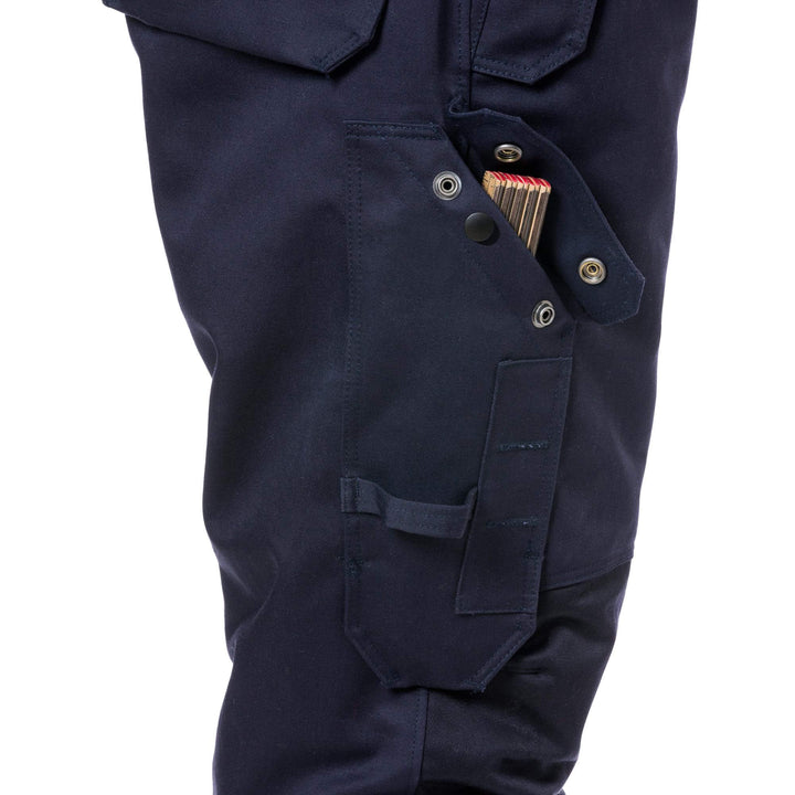 Fristads Flame Retardant Arc and Multi-Protective Hi-Vis Insulated Winter Coverall Class 3 - 8088 FLAM Hi-Vis Yellow/Navy Detail1#colour_hi-vis-yellow-navy