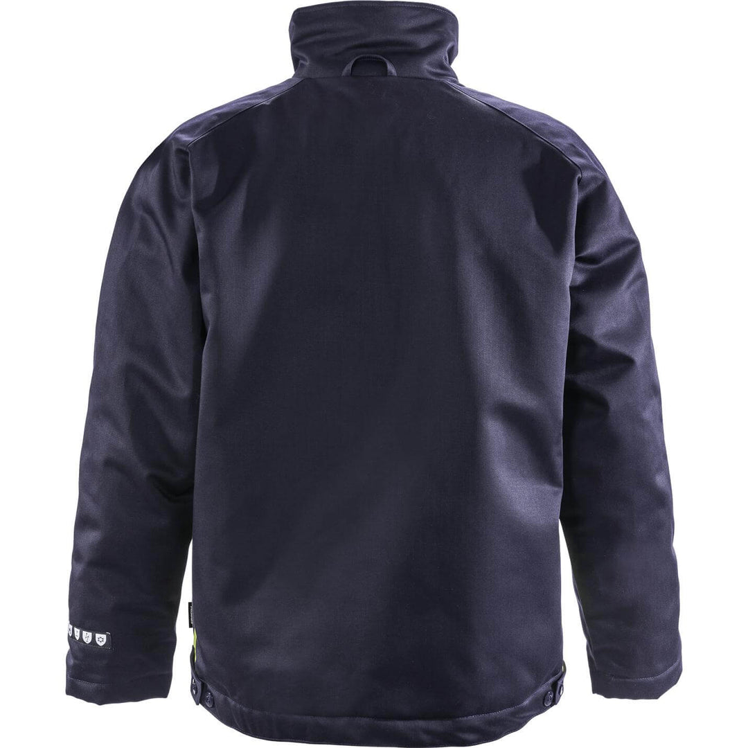 Fristads Flame Retardant Arc and Multi-Protective Insulated Winter Jacket - 4032 FLI Navy Back1#colour_navy