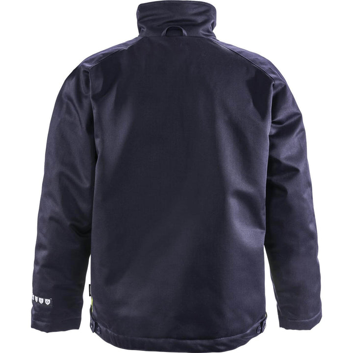 Fristads Flame Retardant Arc and Multi-Protective Insulated Winter Jacket - 4032 FLI Navy Back1#colour_navy