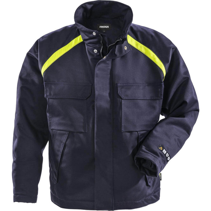 Fristads Flame Retardant Arc and Multi-Protective Insulated Winter Jacket - 4032 FLI Navy Front1#colour_navy