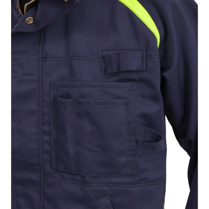 Fristads Flame Retardant Arc and Multi-Protective Jacket - 4030 FLAM Navy Detail2#colour_navy