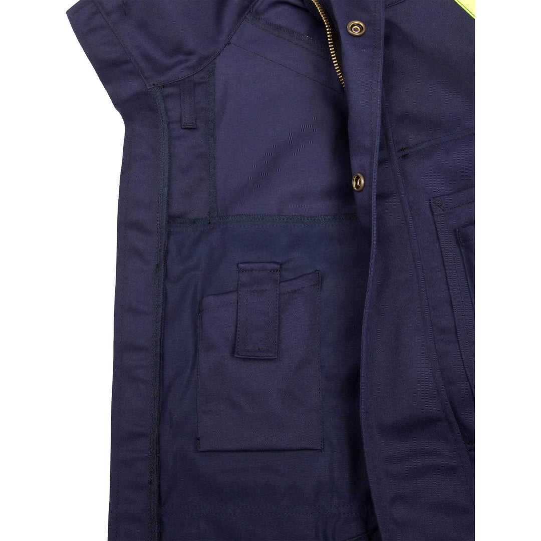 Fristads Flame Retardant Arc and Multi-Protective Jacket - 4030 FLAM Navy Detail3#colour_navy