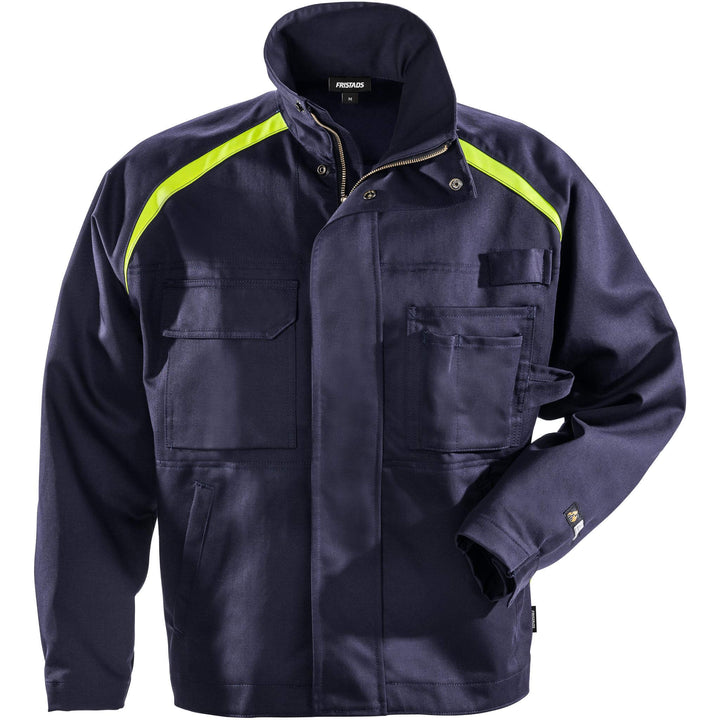Fristads Flame Retardant Arc and Multi-Protective Jacket - 4030 FLAM Navy Front1#colour_navy