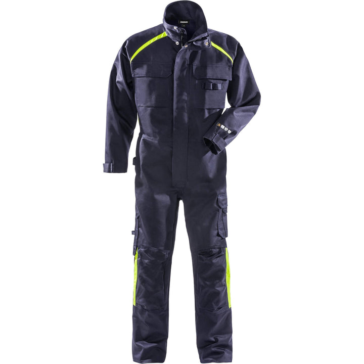 Fristads Flame Retardant Arc and Multi-Protective Welding Coverall - 8030 FLAM Navy Front1#colour_navy
