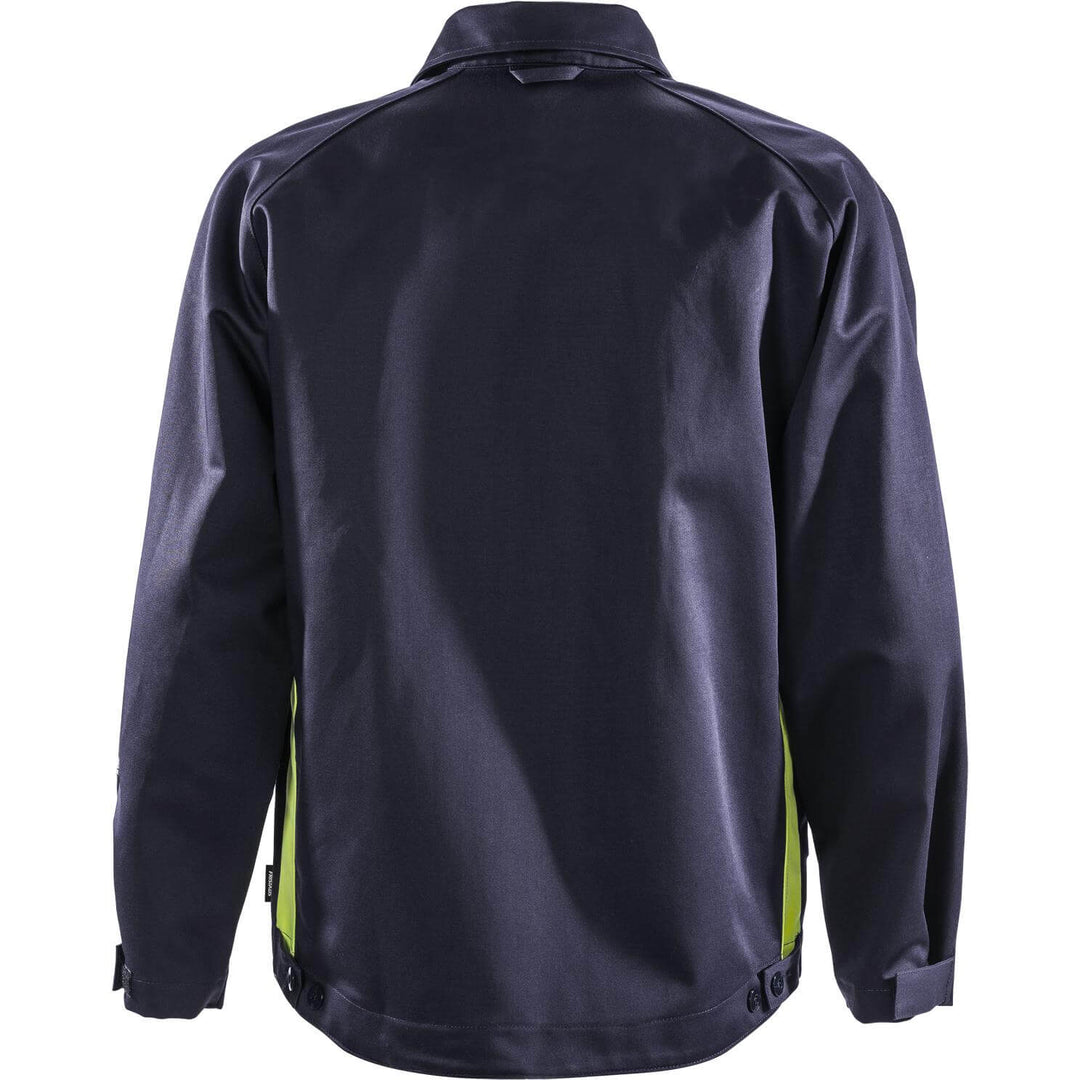 Fristads Flame Retardant Arc and Multi-Protective Welding Jacket - 4031 FLAM Navy Back1#colour_navy