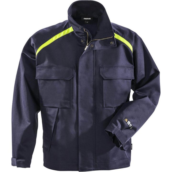Fristads Flame Retardant Arc and Multi-Protective Welding Jacket - 4031 FLAM Navy Front1#colour_navy