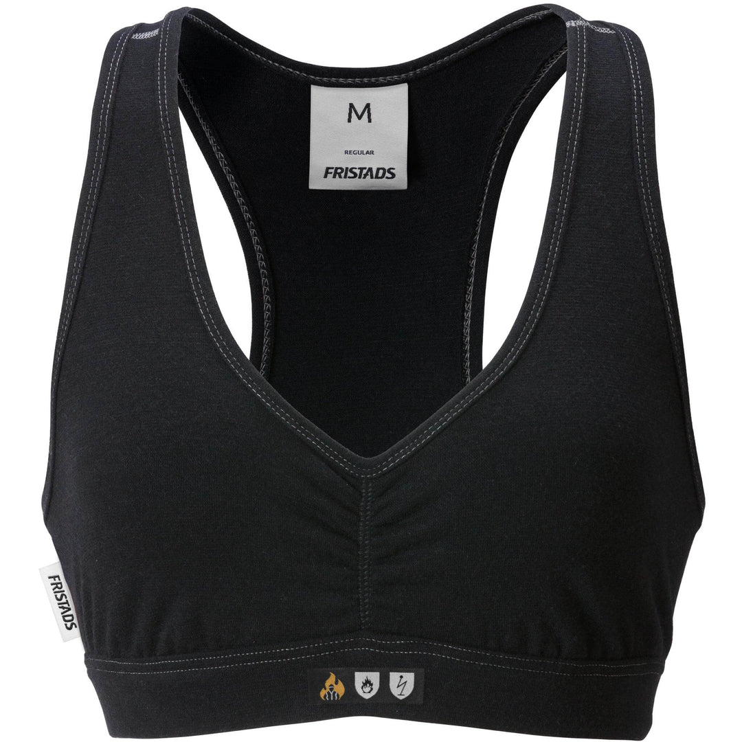 Fristads Flamestat Arc and Flame Retardant Bra - 7036 MOF Black Front1#colour_black