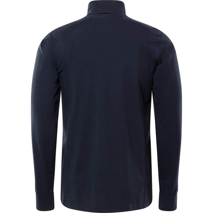 Fristads Flamestat Arc and Multi-Protective Flame Retardant Base Layer Half-Zip Top - 7029 MOFN Dark Navy Back1#colour_dark-navy