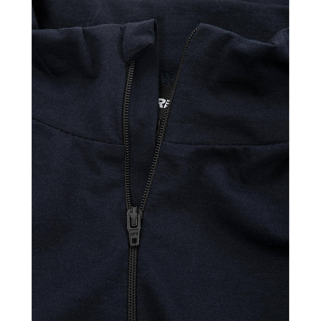 Fristads Flamestat Arc and Multi-Protective Flame Retardant Base Layer Half-Zip Top - 7029 MOFN Dark Navy Detail1#colour_dark-navy
