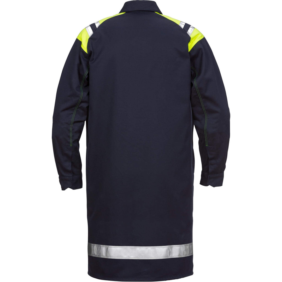 Fristads Flamestat Arc and Multi-Protective Flame Retardant Coat - 3074 ATHS Navy Back1#colour_navy