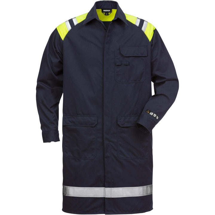 Fristads Flamestat Arc and Multi-Protective Flame Retardant Coat - 3074 ATHS Navy Front1#colour_navy