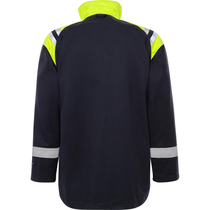 Fristads Flamestat Arc and Multi-Protective Flame Retardant Jacket - 4174 ATHS Navy Back1#colour_navy