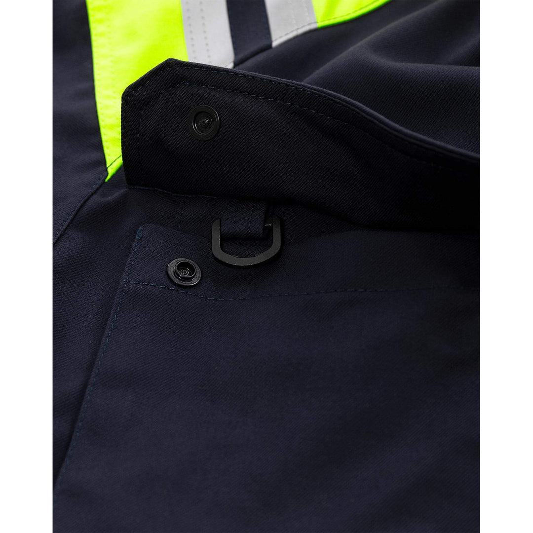 Fristads Flamestat Arc and Multi-Protective Flame Retardant Jacket - 4174 ATHS Navy Detail2#colour_navy