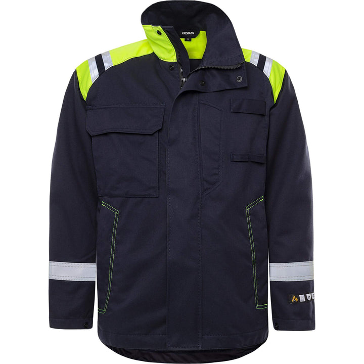 Fristads Flamestat Arc and Multi-Protective Flame Retardant Jacket - 4174 ATHS Navy Front1#colour_navy
