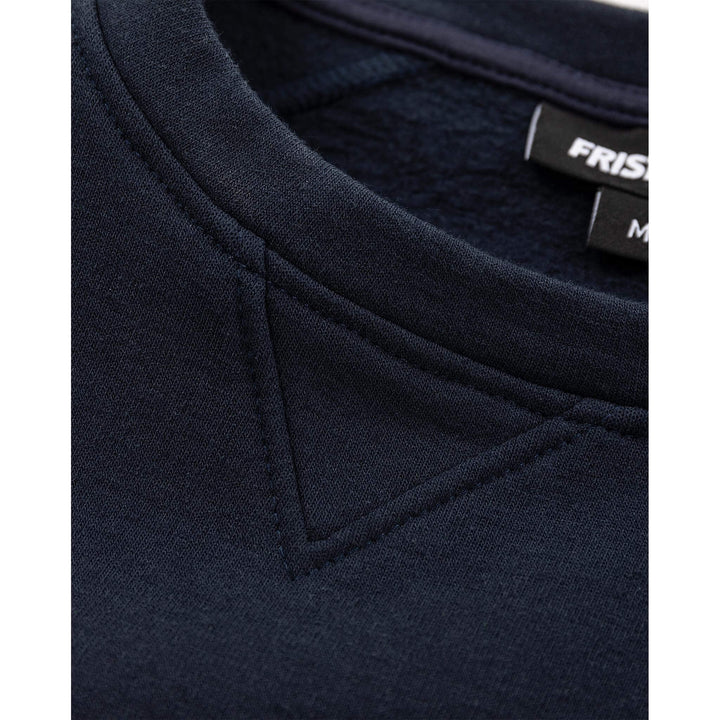 Fristads Flamestat Arc and Multi-Protective Flame Retardant Stretch Sweatshirt - 7180 MFRN Dark Navy Detail1#colour_dark-navy
