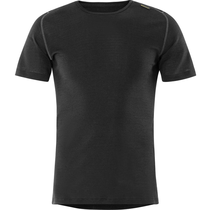 Fristads Flamestat Devold Flame Retardant Arc and Multi-Protective Base Layer T-Shirt - 7431 UD Black Front1#colour_black