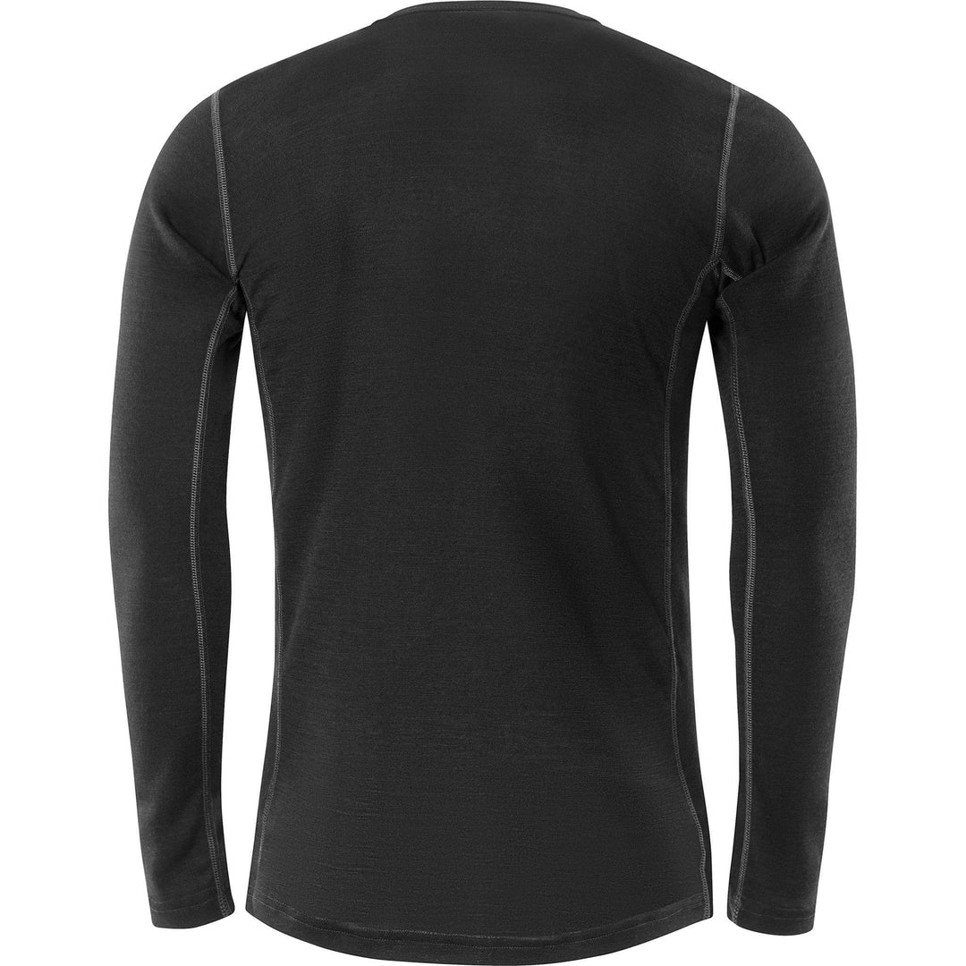 Fristads Flamestat Devold Flame Retardant Arc and Multi-Protective Base Layer Top - 7436 UD Black Back1#colour_black