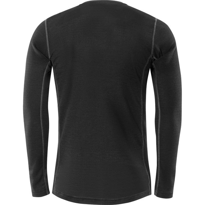 Fristads Flamestat Devold Flame Retardant Arc and Multi-Protective Base Layer Top - 7436 UD Black Back1#colour_black