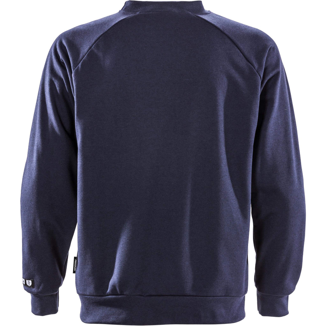 Fristads Flamestat FR Arc and Multi-protective Sweatshirt - 984 SFLA Navy Back1#colour_navy