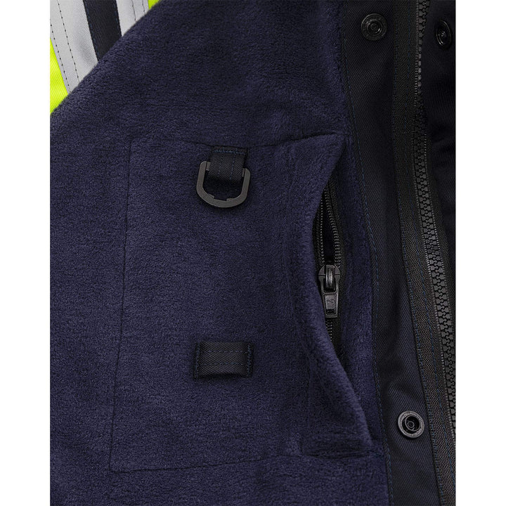 Fristads Flamestat Flame Retardant Arc and Multi-Protective Fleece Jacket - 4073 ATF Navy Detail1#colour_navy