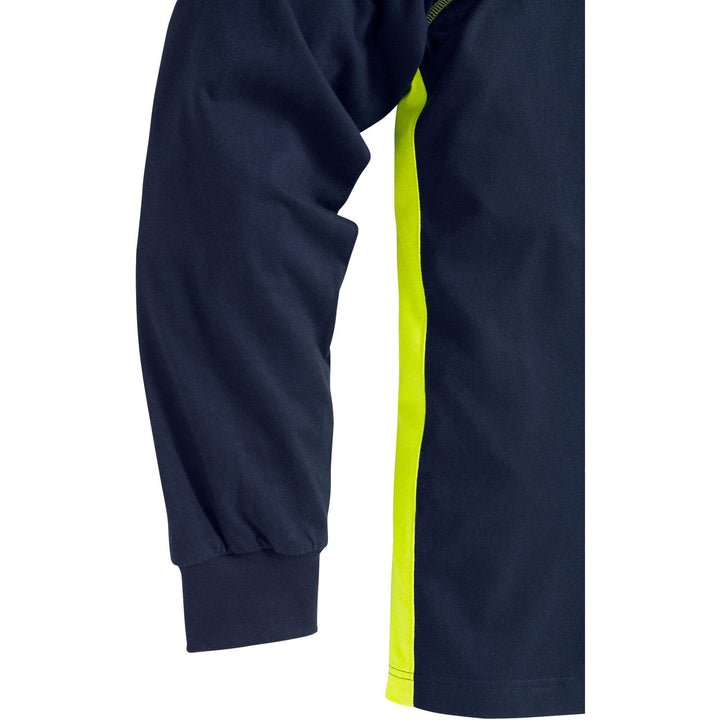 Fristads Flamestat Flame Retardant Arc and Multi-Protective Long Sleeve T-Shirt - 7072 TFLH Navy Detail2#colour_navy