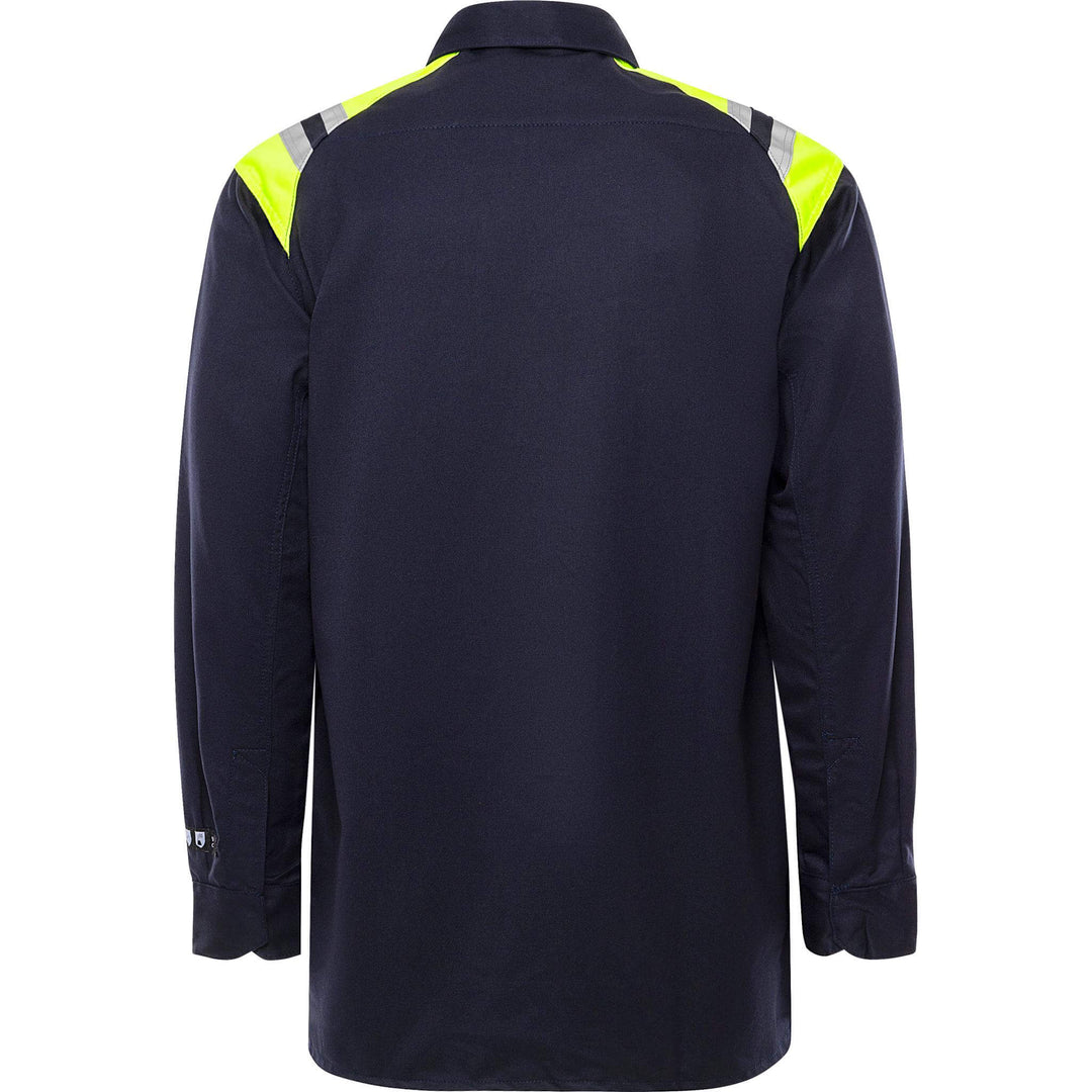 Fristads Flamestat Flame Retardant Arc and Multi-Protective Shirt - 7074 ATS Navy Back1#colour_navy