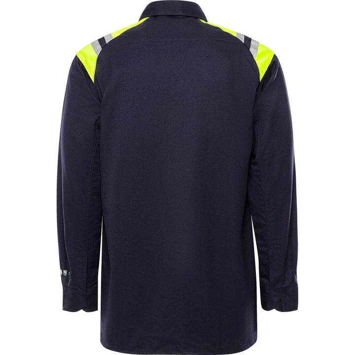 Fristads Flamestat Flame Retardant Arc and Multi-Protective Shirt - 7074 ATS Navy Back1#colour_navy