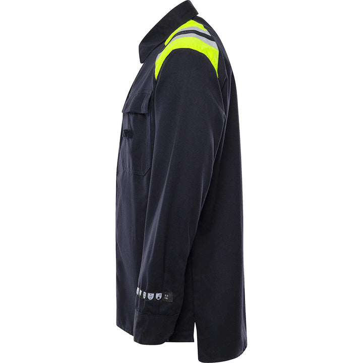 Fristads Flamestat Flame Retardant Arc and Multi-Protective Shirt - 7074 ATS Navy Back2#colour_navy